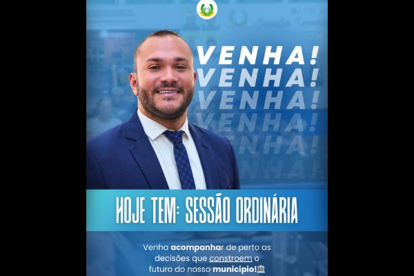 Convite da 9ª Sessão Ordinária da Câmara Municipal