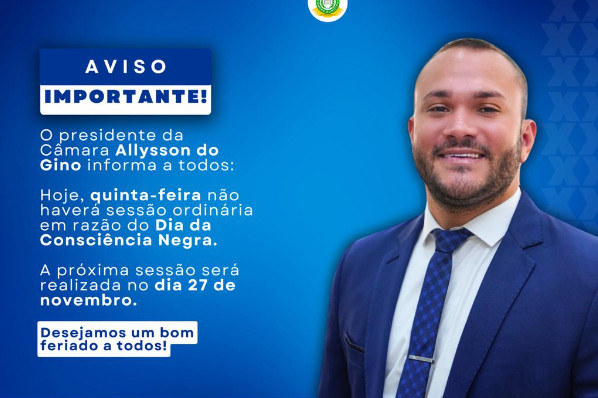 Cancelamento da Sessão Ordinária