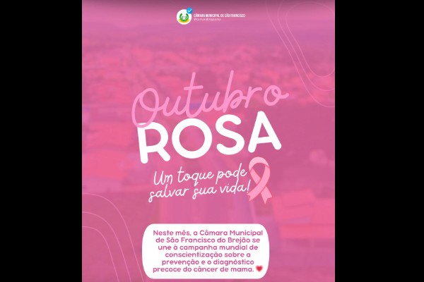 Outubro Rosa: juntos pela vida!